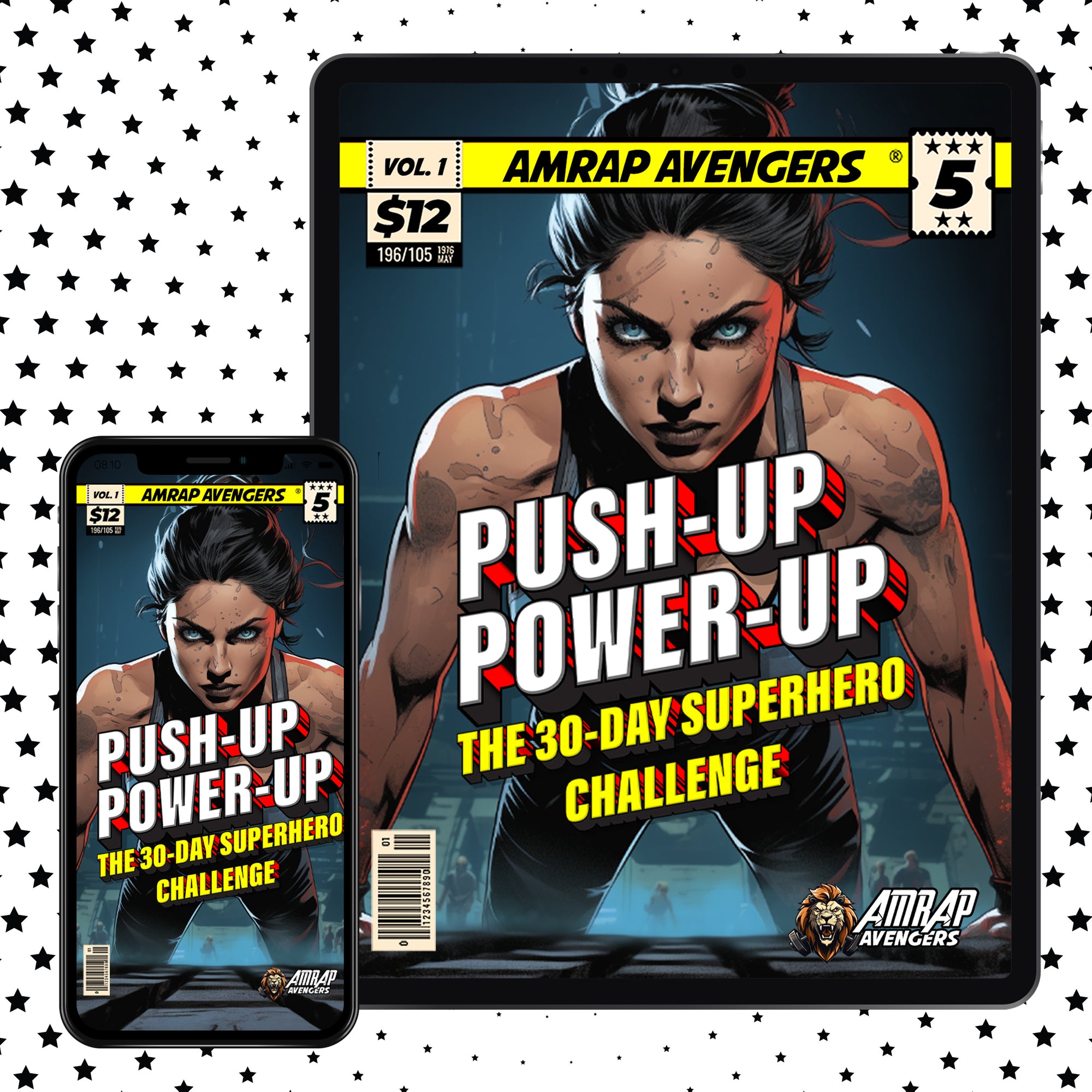 Push-Up Power-Up: The 30 Day Superhero Challenge (Digital)